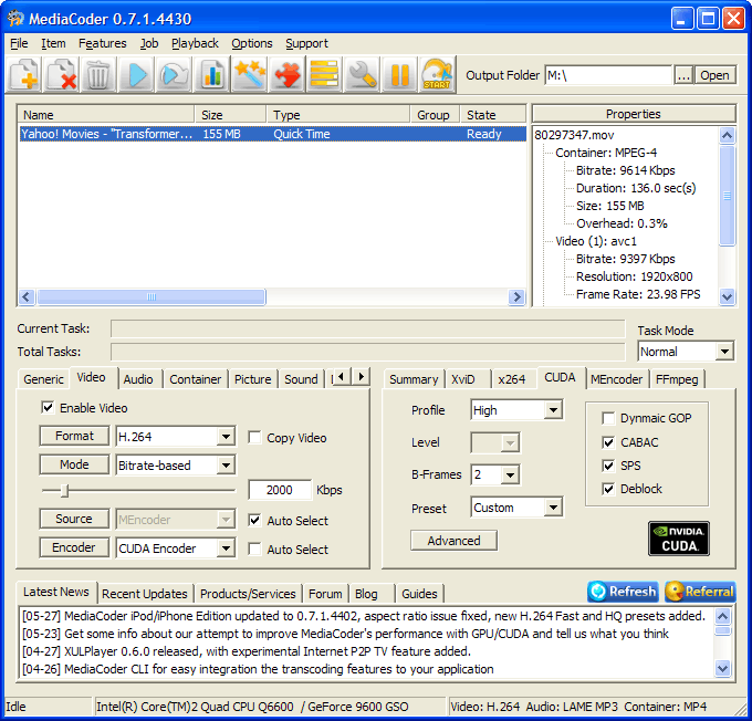 mediacoder x64 join files task mode